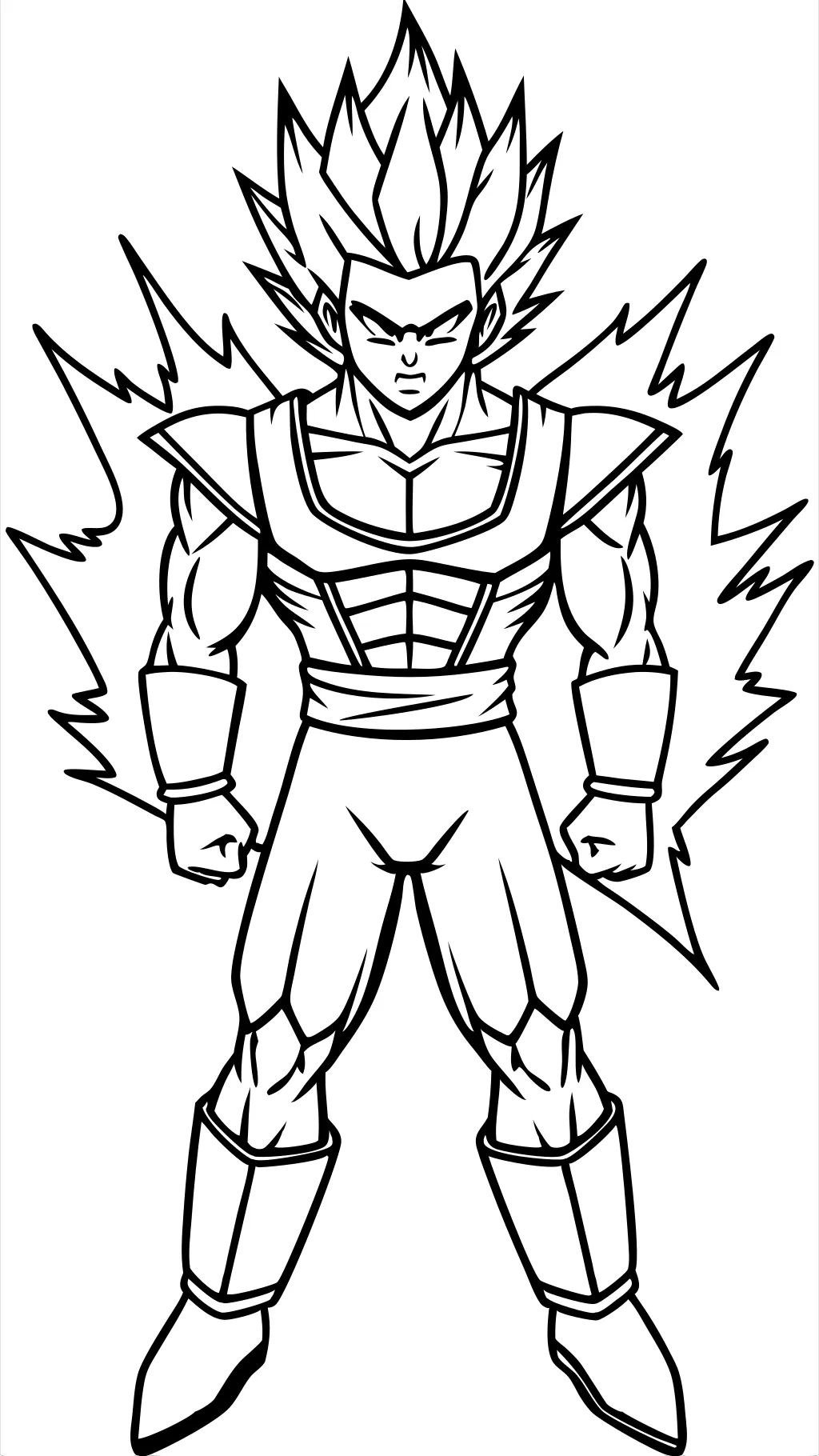 páginas para colorear vegeta